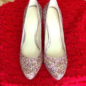 Nine West multicolored sparkling glitter shoes